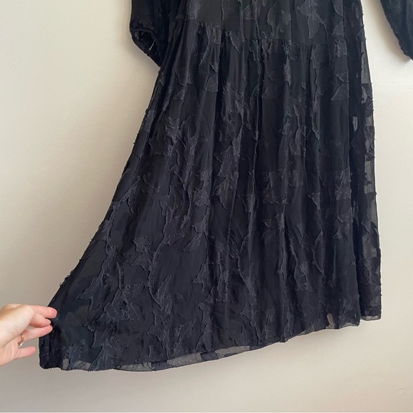 Aritzia Wilfred Dufour Ruffle Dress floral whimsigoth sheer unconventional lace - Picture 7 of 14